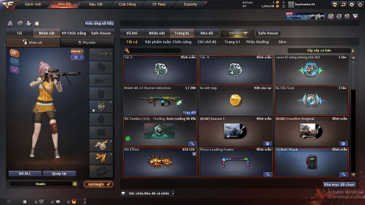 shop acc cf uy tin gia re